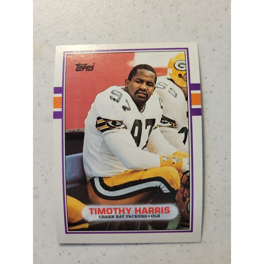 Timothy Harris 1989 Topps #374 - Green Bay Packers - NFL - Fresh pull
